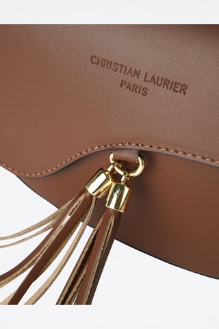 Mala a tiracolo de couro Kena - Castanho - Castanho