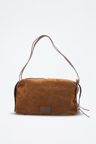 Mala a tiracolo de couro Yra - Castanho