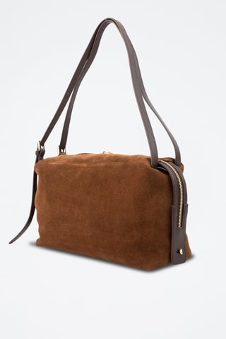 Mala a tiracolo de couro Yra - Castanho