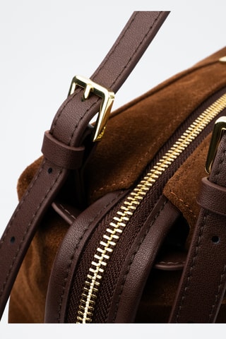 Mala a tiracolo de couro Yra - Castanho