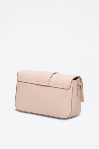 Mala a tiracolo em couro Aria - Rosa-claro
