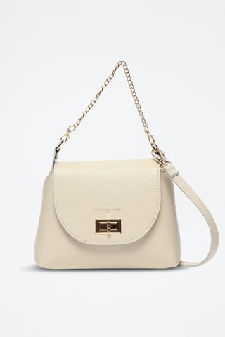 Mala a tiracolo em couro Zia - Branco