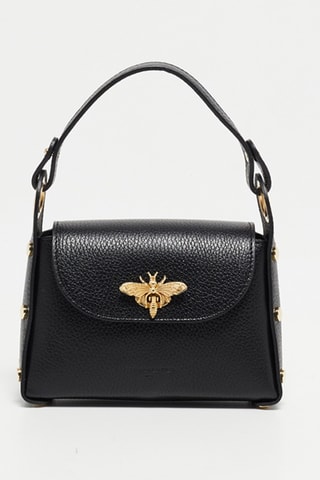 Mala de ombro em couro Noemi - Preto