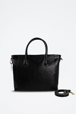 Mala shopper em couro Aurora - Preto