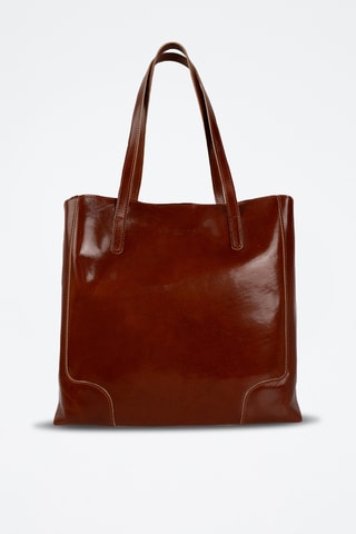 Mala de ombro em couro Costa - Camel