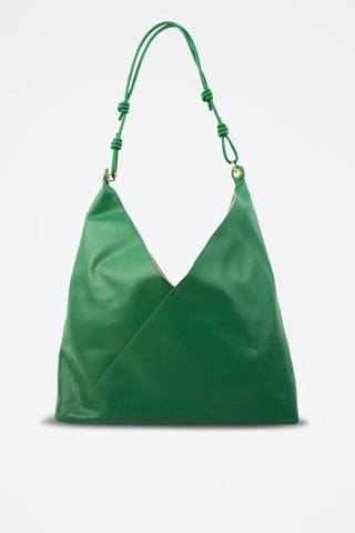 Mala de ombro em couro Gwen - Verde