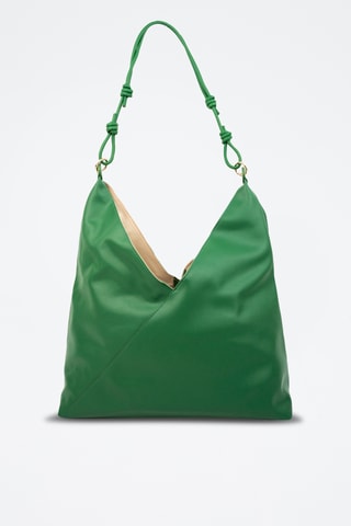 Mala de ombro em couro Gwen - Verde