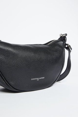 Mala a tiracolo de couro Jonas - Preto