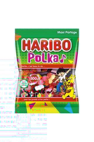 2 x Assortiment bonbons Polka Haribo - 500 g