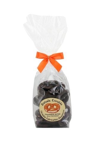 	Bretzels salés enrobés de chocolat noir - 2 x 100 g