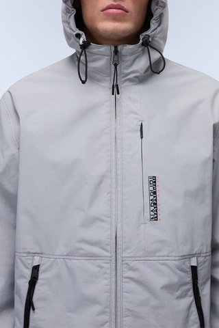 Casaco com capuz A Tundra - Cinzento e preto