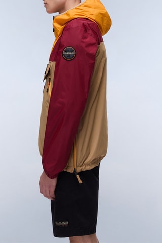 Corta-vento com capuz Rainforest - Bordô