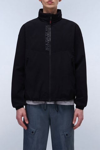 Casaco com capuz A Clay - Preto e laranja