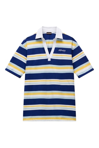 Polo Ete - Azul-marinho e amarelo