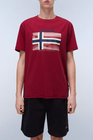 T-shirt S Lari - Bordô