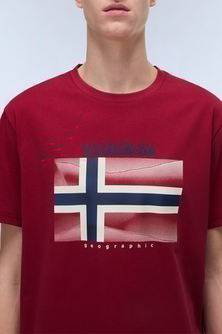 T-shirt S Lari - Bordô