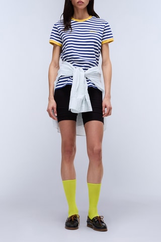 T-shirt S Baie - Azul-marinho e branco