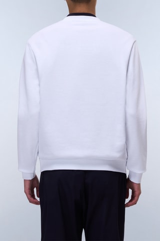 Sweat B Aylmer - Branco e vermelho