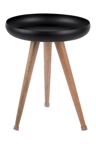 3 tables gigognes - Noir et naturel