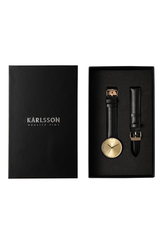 Coffret montre à quartz et bracelets en cuir