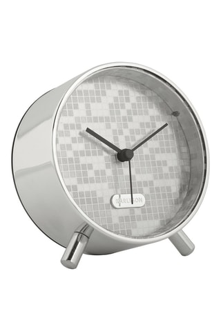 Réveil - 11 cm - Gris et blanc