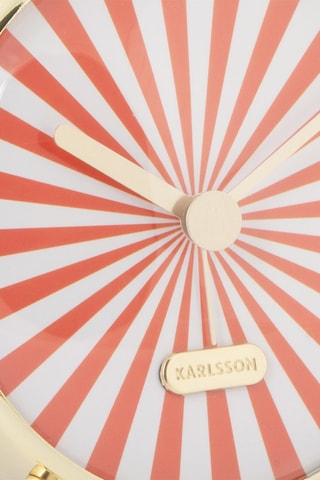 Réveil Candy Swirl - 12,5 cm - Orange et blanc