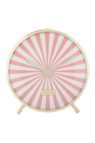 Réveil Candy Swirl - 12,5 cm - Rose et blanc