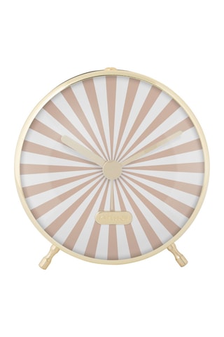 Réveil Candy Swirl - 12,5 cm - Marron et blanc