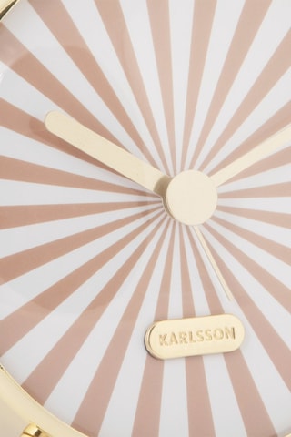 Réveil Candy Swirl - 12,5 cm - Marron et blanc