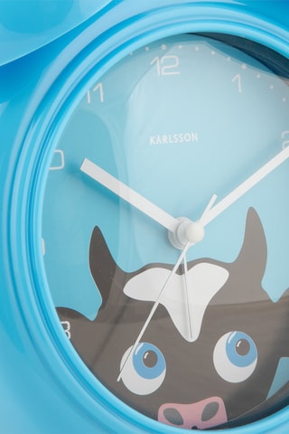 Réveil Peekaboo - 15 x 18 x 7 cm - Bleu clair