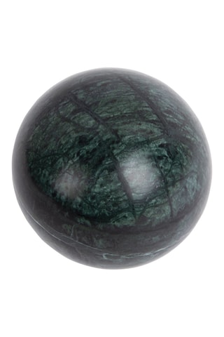 Boule en marbre - Vert foncé