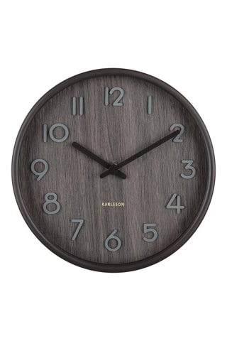 Horloge en bois Pure - 22 cm - Imitation noyer