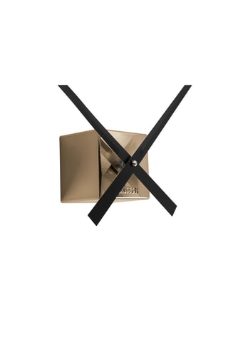 Horloge Cubic - 40 cm - Doré