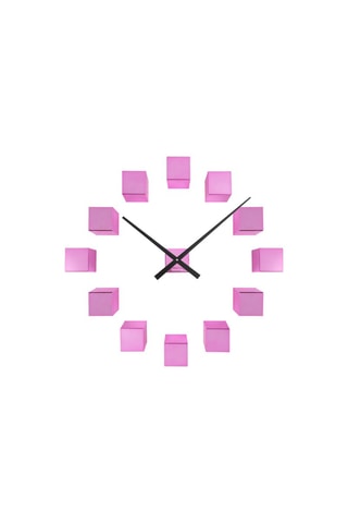 Horloge Cubic - 40 cm - Rose