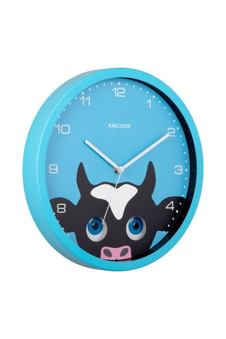 Horloge Peekaboo - 31 cm - Bleu clair