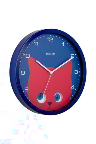 Horloge Peekaboo - 31 cm -Bleu foncé