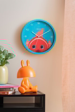 Horloge Peekaboo - 31 cm - Bleu clair