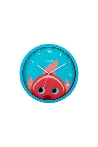 Horloge Peekaboo - 31 cm - Bleu clair