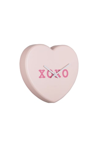 Horloge murale - 30 x 27 x 6,5 cm - Rose