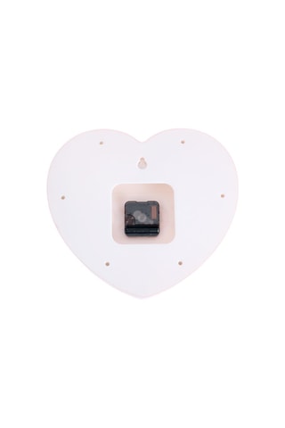 Horloge murale - 30 x 27 x 6,5 cm - Rose