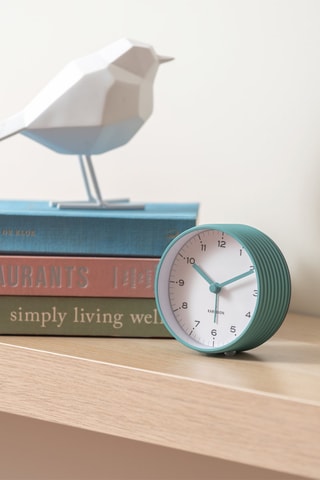 Réveil Circus Rings - 9 cm - Turquoise