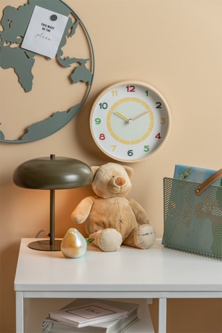 Horloge murale en bois - 25 cm - Naturel