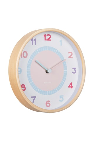 Horloge murale en bois - 25 cm - Naturel