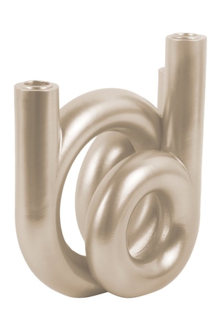 Bougeoir Rings - 20 cm - Doré