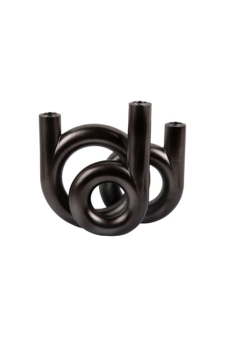 Bougeoir Rings - 20 cm - Anthracite