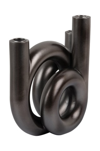 Bougeoir Rings - 20 cm - Anthracite