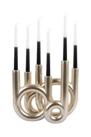 Bougeoir Rings - 33 cm - Doré