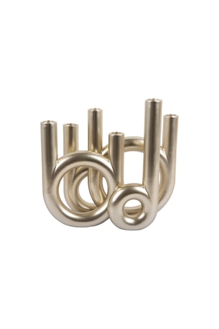 Bougeoir Rings - 33 cm - Doré