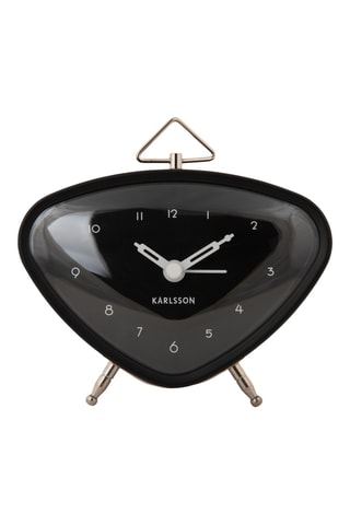 Réveil Triangle - 11,4 cm - Noir