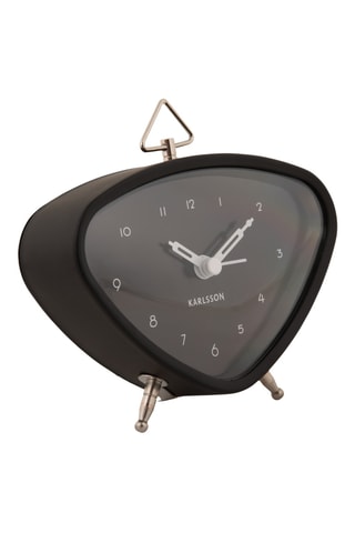 Réveil Triangle - 11,4 cm - Noir
